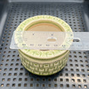 Handmade Stamped Ceramic Succulent Pot Approximately 2”-3”