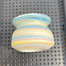 Handmade Ceramic Succulent Pot With Crystal Glass Rim Approximately 2”-3”