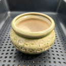 Handmade Stamped Ceramic Succulent Pot Approximately 2”-3”