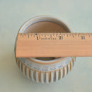 Light Blue Handmade Ceramic Succulent Pot Approximately with Flower Design 2" (Toun Kiln Studio)