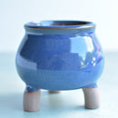 Cobalt Blue Handmade Ceramic Succulent Pot Approximately 3.5"