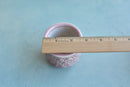 Pink Stamped Ceramic Succulent Pot Approximately 2”
