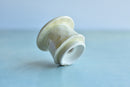 Green Stamped Ceramic Succulent Pot Approximately 2”