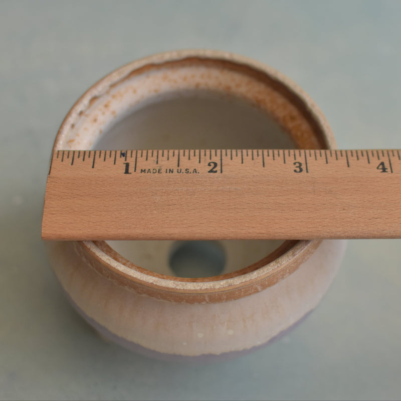 Multi-Color Glazed Handmade Ceramic Succulent Pot Approximately 3"