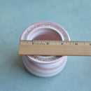 Pink Ceramic Succulent Pot With Crystal Glass Rim Approximately 3”-4"
