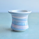 Purple Ceramic Succulent Pot With Crystal Glass Rim Approximately 3"-4"