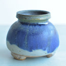 Multi-Color Glazed Handmade Ceramic Succulent Pot Approximately 3" Opening (1987 Studio)