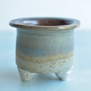 Multi-Color Glazed Handmade Ceramic Succulent Pot Approximately 3"
