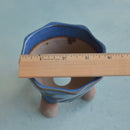 Cobalt Blue Handmade Ceramic Succulent Pot Approximately 3.5"