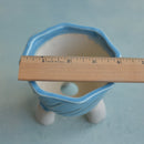 Sky Blue Handmade Ceramic Succulent Pot Approximately 3.5"