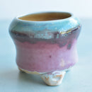 Multi-Color Glazed Handmade Ceramic Succulent Pot Approximately 3"