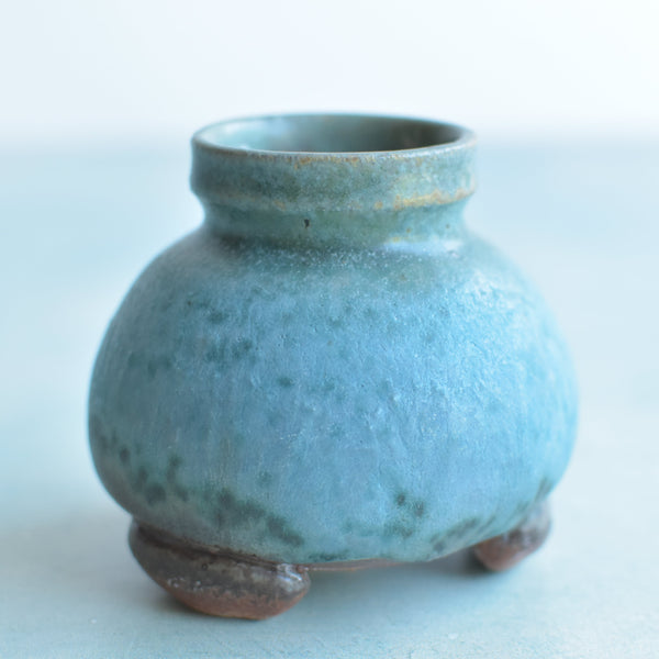 Multi-Color Glazed Handmade Ceramic Succulent Pot Approximately 2" Opening (1987 Studio)