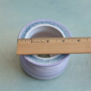 Purple Ceramic Succulent Pot With Crystal Glass Rim Approximately 3"-4"