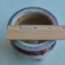 Multi-Color Glazed Handmade Ceramic Succulent Pot Approximately 3"