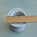 Purple Ceramic Succulent Pot With Crystal Glass Rim Approximately 3"-4"