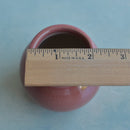 Pink/Red Glazed Handmade Ceramic Small Succulent Pot Approximately 2"