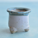 Multi-Color Glazed Handmade Ceramic Succulent Pot Approximately 2"