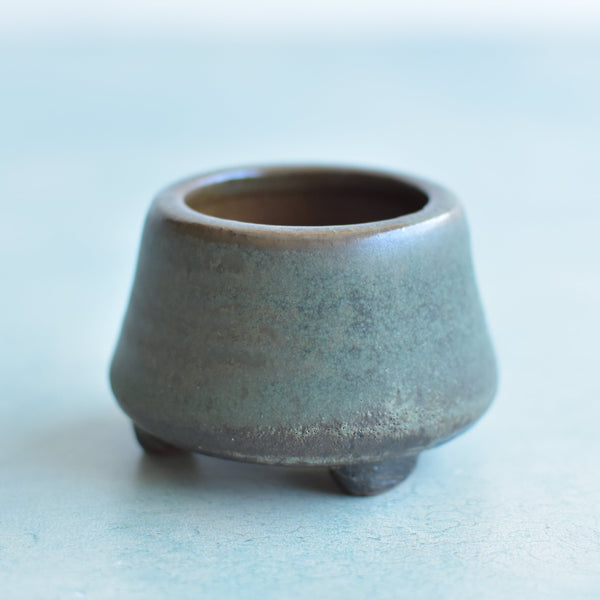 Multi-Color Glazed Handmade Ceramic Succulent Pot Approximately 1.5"