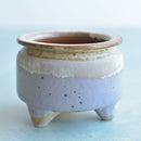 Multi-Color Glazed Handmade Ceramic Succulent Pot Approximately 3"