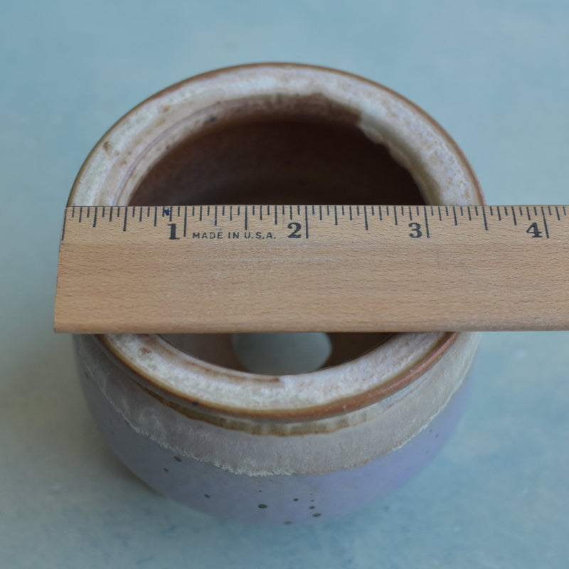 Multi-Color Glazed Handmade Ceramic Succulent Pot Approximately 3"