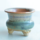 Multi-Color Glazed Handmade Ceramic Succulent Pot Approximately 3.5"