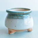 Multi-Color Glazed Handmade Ceramic Succulent Pot Approximately 3"