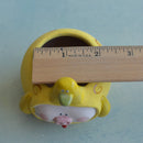 Piggy in Duck Costume Handmade Ceramic Succulent Pot Approximately 2"