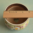 Hand Painted Ceramic Succulent Pot- Duck Design and Inlaid Faux Diamonds Approximately 3"-4” (Hongci Studio Korea)