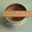 Hand Painted Ceramic Succulent Pot- Duck in Hat Design and Inlaid Faux Diamonds Approximately 4" (Hongci Studio Korea)