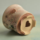 Hand Painted Ceramic Succulent Pot- Panda Design and Inlaid Faux Diamonds Approximately 3"-4” (Hongci Studio Korea)