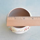 Hand Painted Ceramic Succulent Pot- Dog Sleeping Design and Inlaid Faux Diamonds Approximately 2"-3" (Hongci Studio Korea)