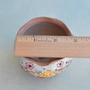 Hand Painted Ceramic Succulent Pot- Chick Hatching Design and Inlaid Faux Diamonds Approximately 2"-3" (Hongci Studio Korea)