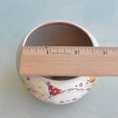 Hand Painted Ceramic Succulent Pot- Dog Wearing Party Hat Design and Inlaid Faux Diamonds Approximately 2"-3" (Hongci Studio Korea)