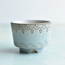 Light Blue Handmade Ceramic Succulent Pot Approximately 2"-3"