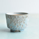 Light Blue Handmade Ceramic Succulent Pot Approximately 2"-3"