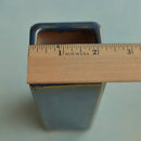 Tall Dark Blue Ceramic Succulent Pot Approximately 2" Wide x 4.5" Tall