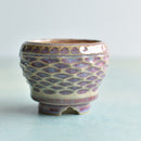Purple Handmade Ceramic Succulent Pot Approximately 2"-3"