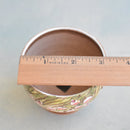 Hand Painted Ceramic Succulent Pot- Panda and Flower Design and Inlaid Faux Diamonds Approximately 2"-3" (Hongci Studio Korea)