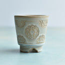 Light Blue Handmade Ceramic Succulent Pot Approximately 2"