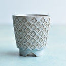 Light Blue Handmade Ceramic Succulent Pot Approximately 2"