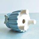 Sky Blue Handmade Ceramic Succulent Pot with Butterfly Approximately 3”