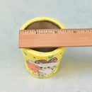 Hand Painted Yellow Ceramic Succulent Pot with Cute Dog Approximately 2"