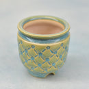 Teal Handmade Ceramic Succulent Pot Approximately 3" (Toun Kiln Studio)