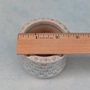 Ceramic Succulent Pot with Stamped Paw Print and Star Design Approximately 2"
