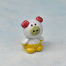 Small Red and Yellow Ceramic Planter Pal Approximately 1"