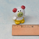Small Red and Yellow Ceramic Planter Pal Approximately 1"