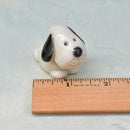 Small White and Black Ceramic Planter Pal Approximately 1"