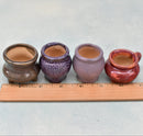 Extra Mini Ceramic Succulent Propagation Pots (Set of Four) Approximately 2"