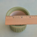 Green Handmade Ceramic Succulent Pot Approximately 3" (Toun Kiln Studio)