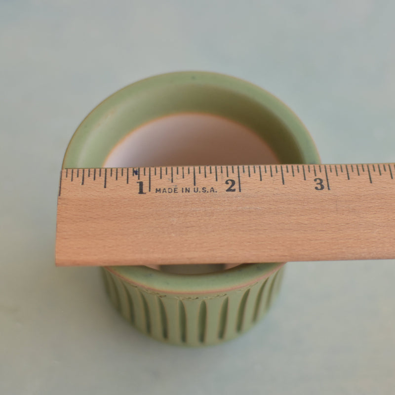 Green Handmade Ceramic Succulent Pot Approximately 3" (Toun Kiln Studio)